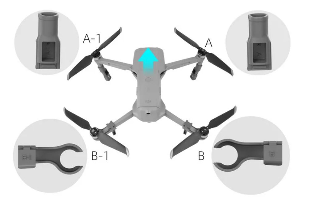 Vyšší skládací podvozek pro DJI Mavic AIR 2 16